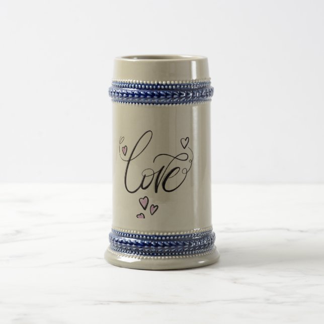 Love Heritage Stein | Artisanal Ceramic Beer Mug  (Center)