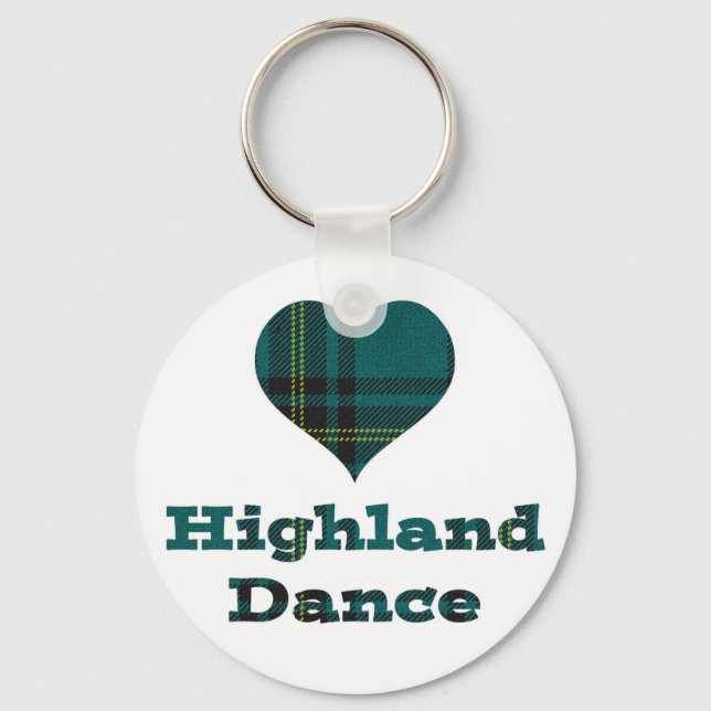 Love Highland Dance Keychain (Front)