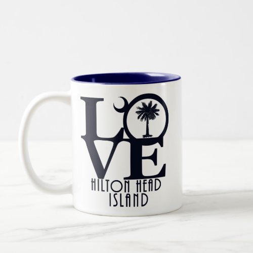 LOVE Hilton Head Island 11oz Two_Tone Coffee Mug