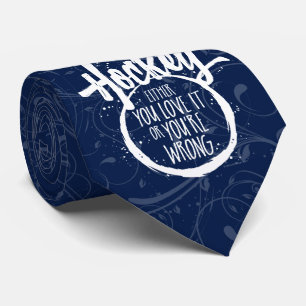 Love Hockey Neck Tie