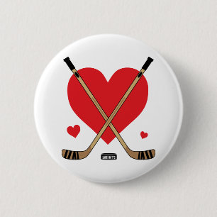 Love Hockey Sticks Girls Hockey Flair Pin