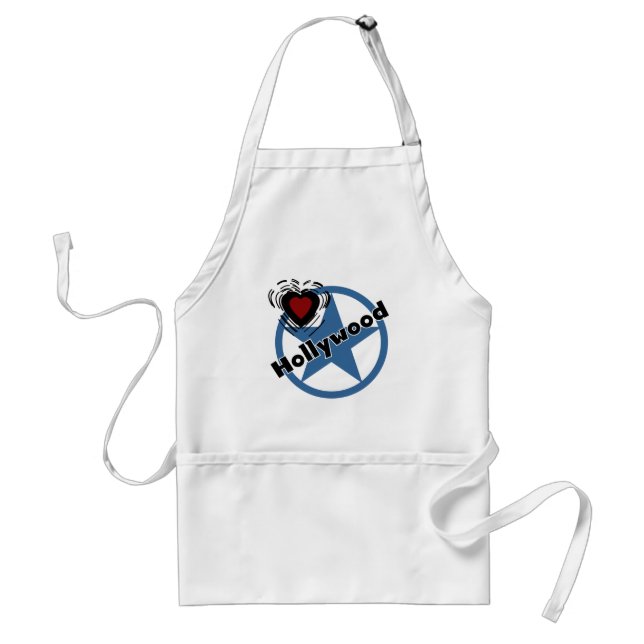 Love Hollywood Adult Apron (Front)