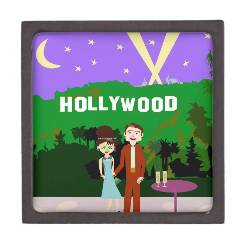 Love Hollywood Style Retro Character Art  Jewelry Box