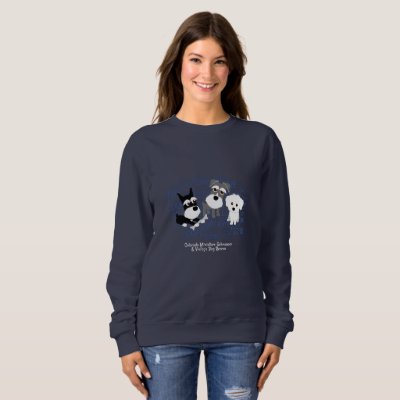Love, Home - Schnauzer Dark Sweatshirt (Women)