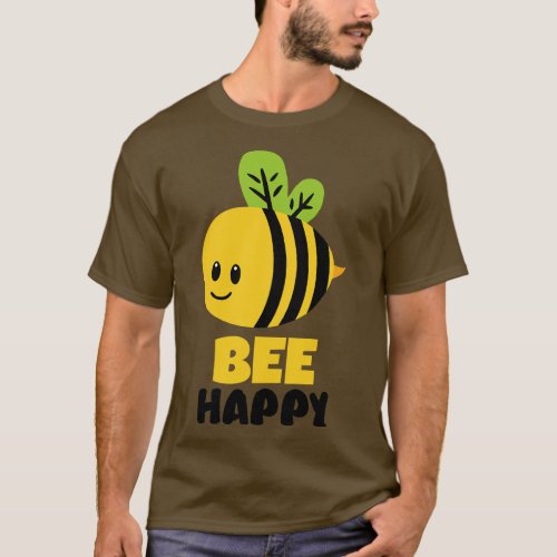 Love Honey Bee Happy T_Shirt