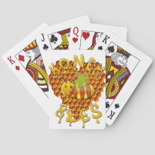 love honey bees poker cards