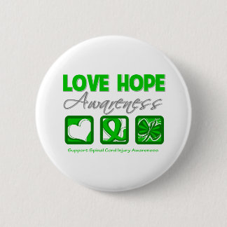 Love Hope Awareness Spinal Cord Injury Button