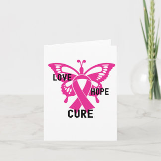 Love Hope Cure, Breast Cancer Awareness  Card