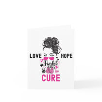 Love Hope Cure, Breast Cancer Awareness  Card