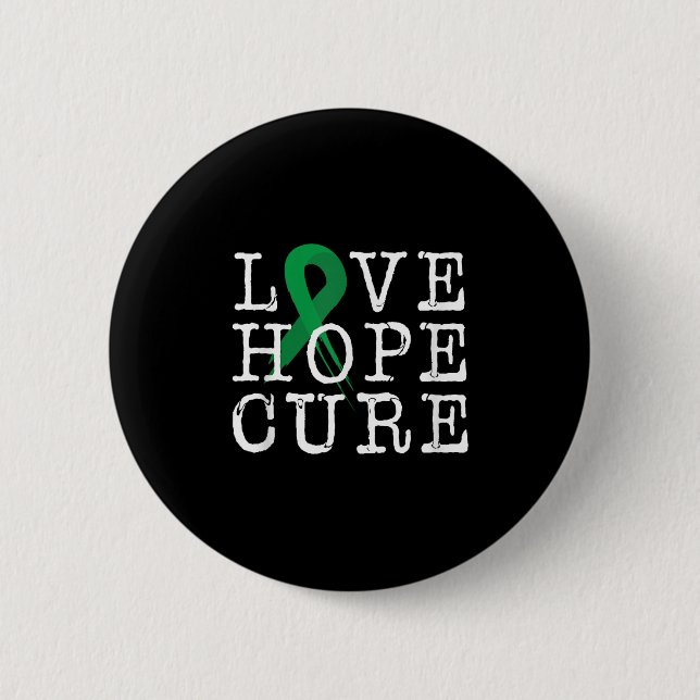 Love Hope Cure Gallbladder Cancer Awareness Find A Button (Front)