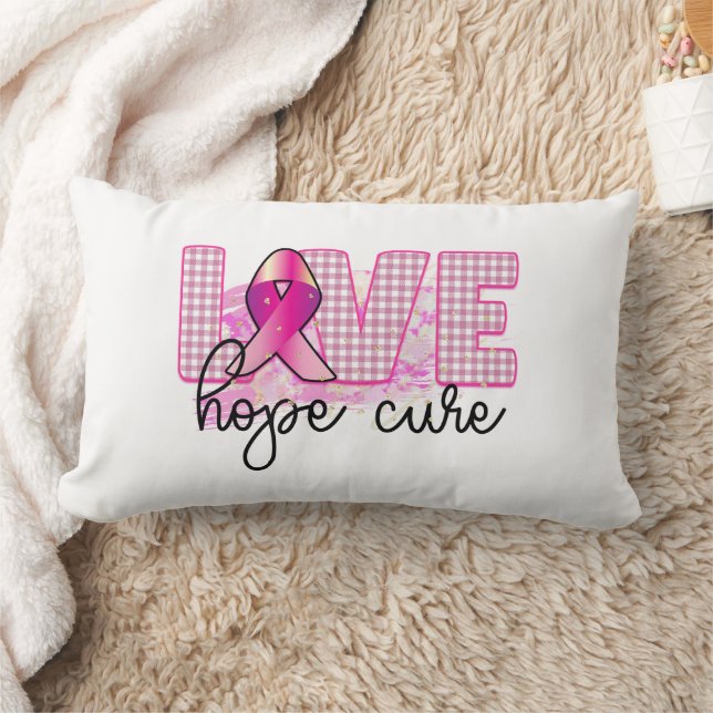 Love Hope Cure Lumbar Pillow (Blanket)