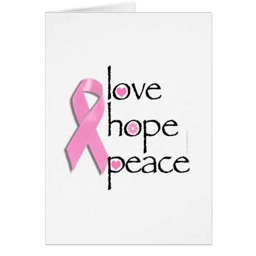 Love Hope Peace Breast Cancer Tees and Gifts