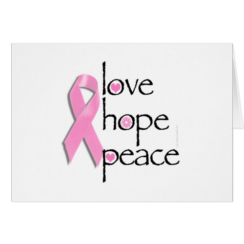 Love Hope Peace Breast Cancer Tees and Gifts
