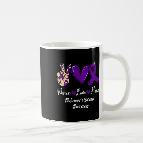 Love Hope Purple Ribbon Alzheimerheimer Disease Aw Coffee Mug