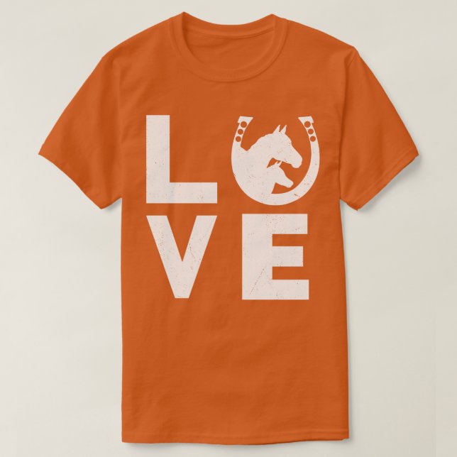 Love Horse Equestrian Horseback Riding Lovers Wome T-Shirt (Design Front)