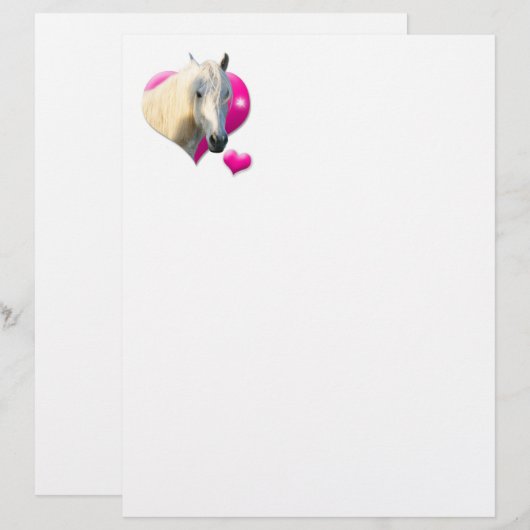 Love Horse Letter Paper (Front/Back)