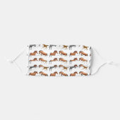 Love Horses Equestrian Cloth Face Mask (Front, Folded)