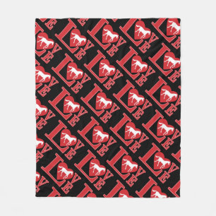 Love Horses. I love Horses Fleece Blanket