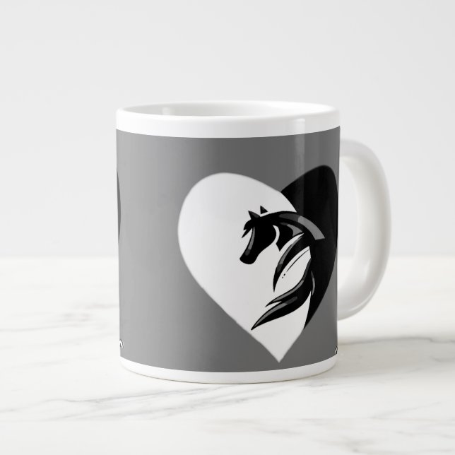 Love Horses Logo with Heart Mug (Front Right)