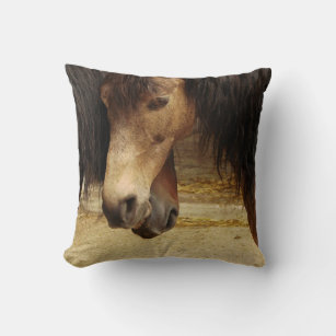 Love horses - photos of horses for gifts throw pillow