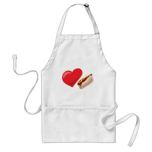 Love hot dogs! Customizable: Adult Apron
