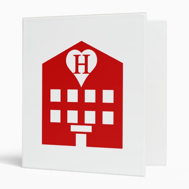 Love Hotel Japanese Emoji 3 Ring Binder (Front/Inside)