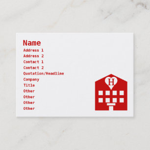 Love Hotel Japanese Emoji Business Card