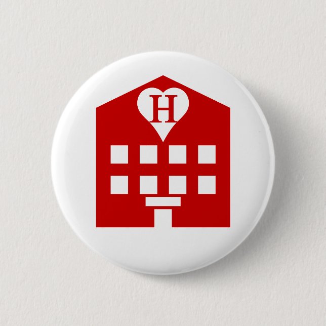 Love Hotel Japanese Emoji Button (Front)