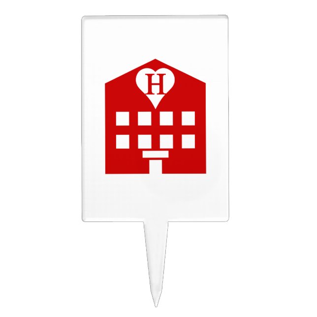 Love Hotel Japanese Emoji Cake Topper (Front)