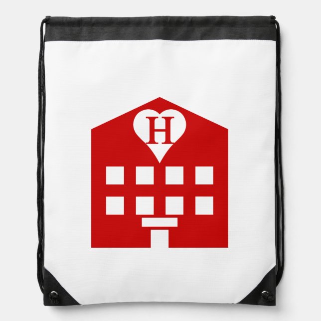 Love Hotel Japanese Emoji Drawstring Bag (Front)