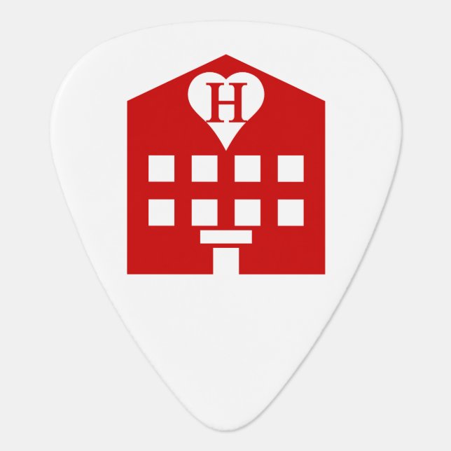 Love Hotel Japanese Emoji Guitar Pick (Front)