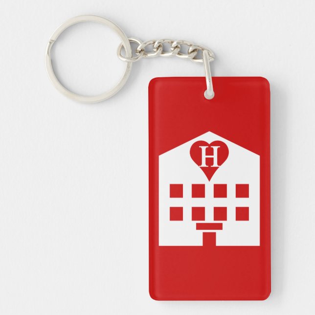 Love Hotel Japanese Emoji Keychain (Front)