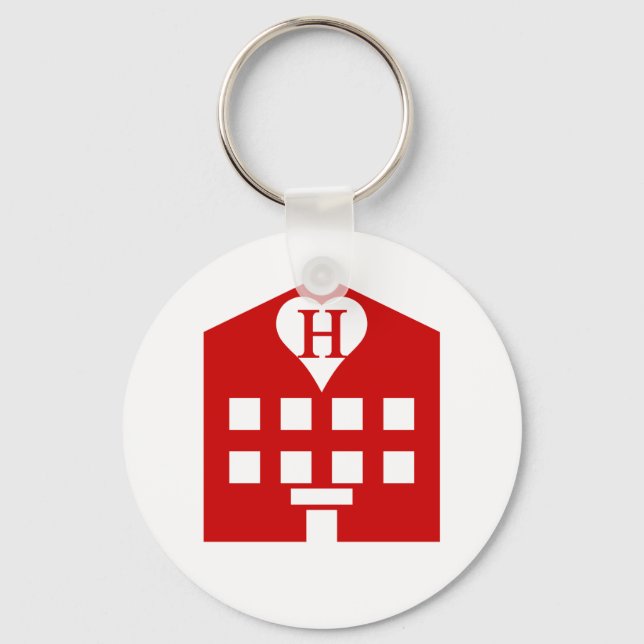 Love Hotel Japanese Emoji Keychain (Front)
