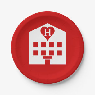 Love Hotel Japanese Emoji Paper Plates