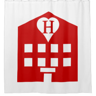 Love Hotel Japanese Emoji Shower Curtain