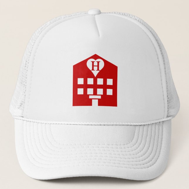 Love Hotel Japanese Emoji Trucker Hat (Front)