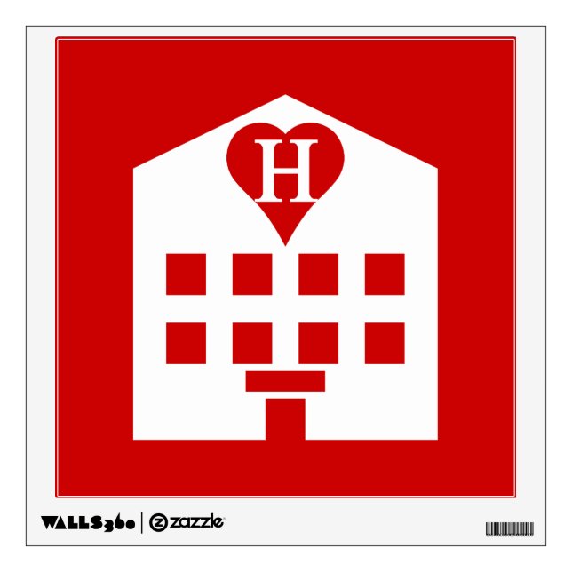 Love Hotel Japanese Emoji Wall Sticker (Front)