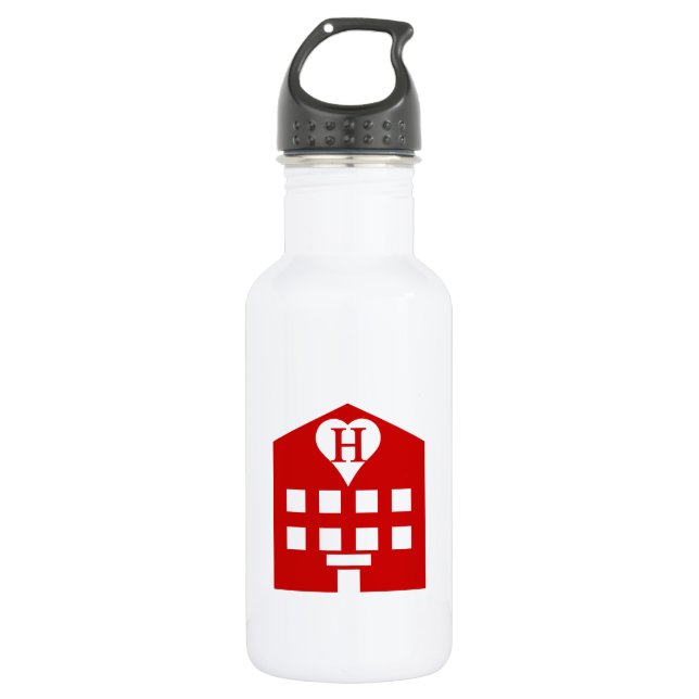 Love Hotel Japanese Emoji Water Bottle (Front)