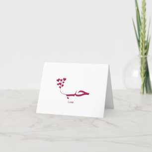 Love - Houb - حب in arabic calligraphy Thank You Card