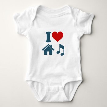 Love House Music Baby Bodysuit by robby1982 at Zazzle