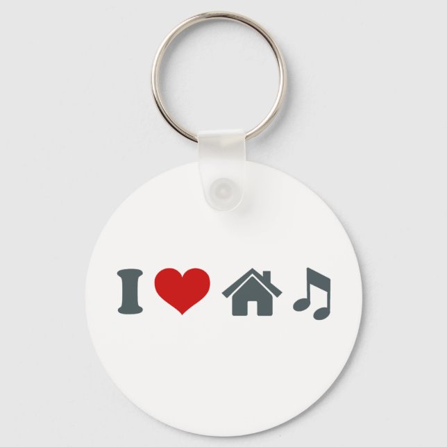 Love House Music Keychain (Front)