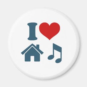 Love House Music White Magnet Ibiza Dancing