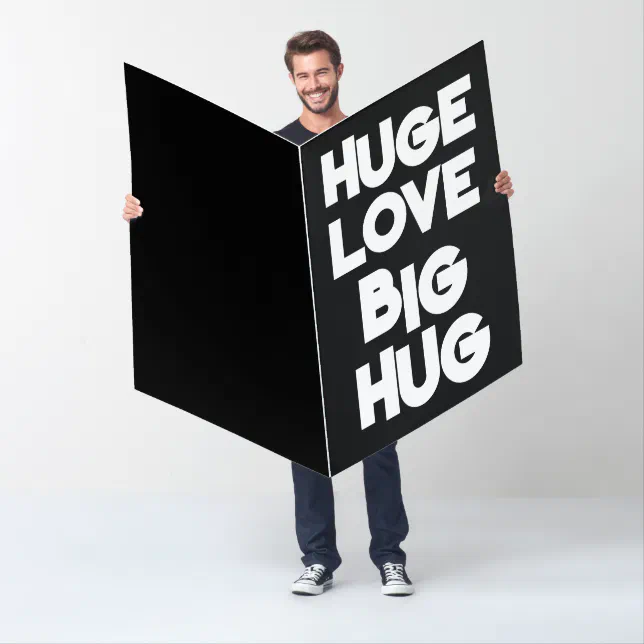 LOVE HUG HUGE BIRTHDAY BIGGEST BIG GREETING CARD | Zazzle