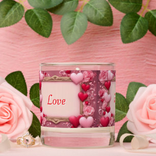 Love, Hugs & Kisses Valentine's Day Candle