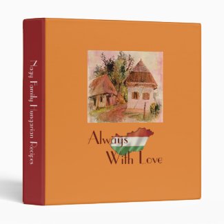 Love Hungarian Village Cookbook Binder
