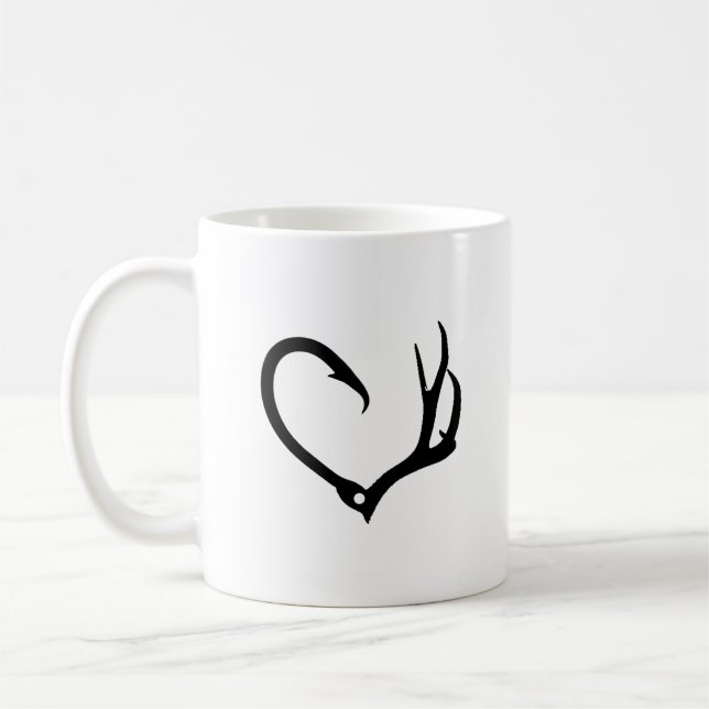 Love Hunting & Fishing Coffee Mug (Left)
