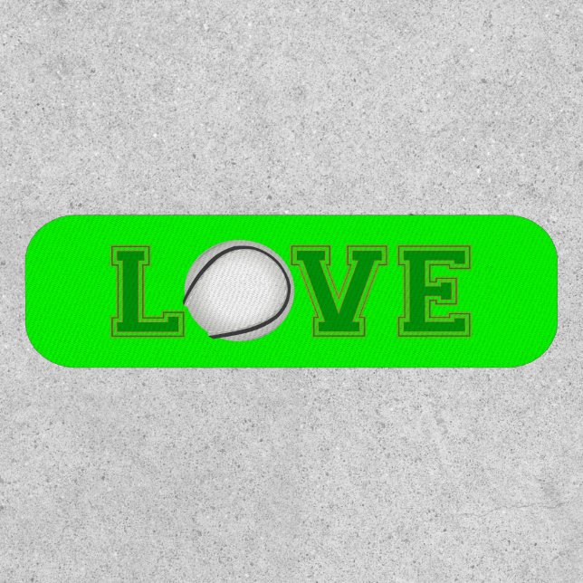 Love Hurling Typographic Patch (Front)