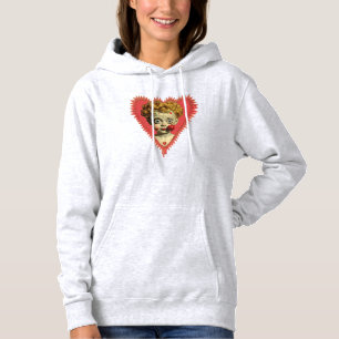 Love Hurts Fun Steampunk Cherub Angel Zombie Doll Hoodie
