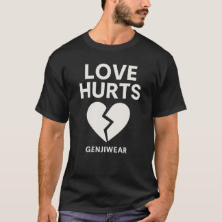 LOVE HURTS – Minimalist Broken Heart Design by GEN T-Shirt