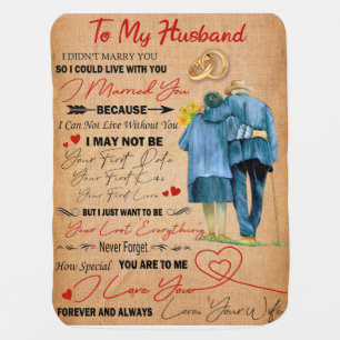 Love Husband Letter To My Husband I Love You Baby Blanket